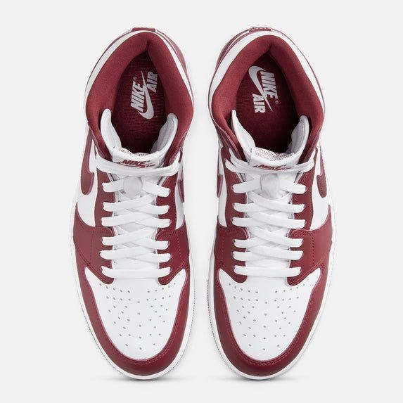 Nike Men's Air Jordan 1 Retro High OG Shoes - White / Team Red Body Movement Shock Diffusion Pad