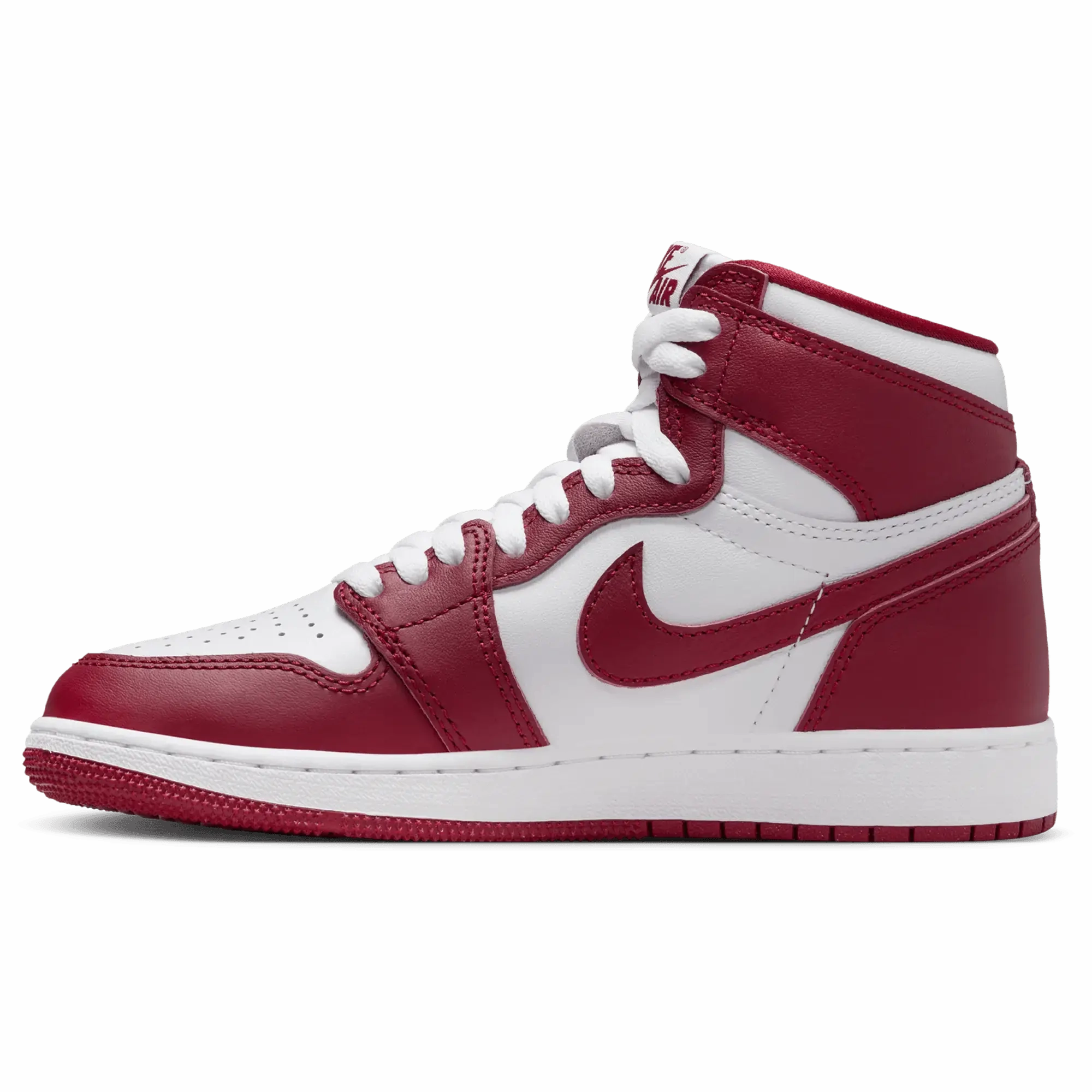 Nike Men's Air Jordan 1 Retro High OG Shoes - White / Team Red Multi directional traction