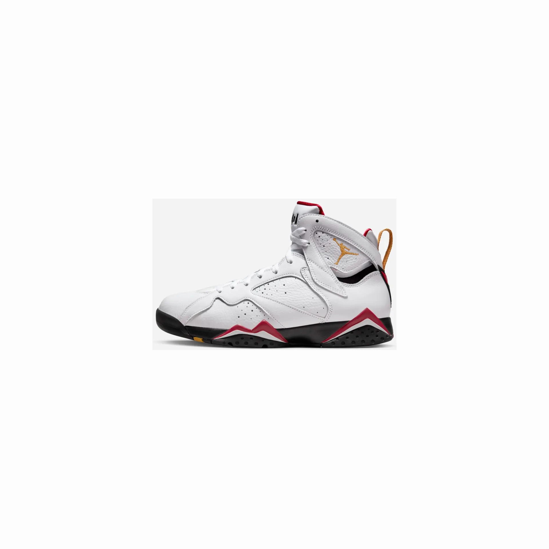 Nike Men's Air Jordan 7 Shoes - White / Black / Cardinal Red / Chutney Lightweight EVA Foam Ergonomic Shape
