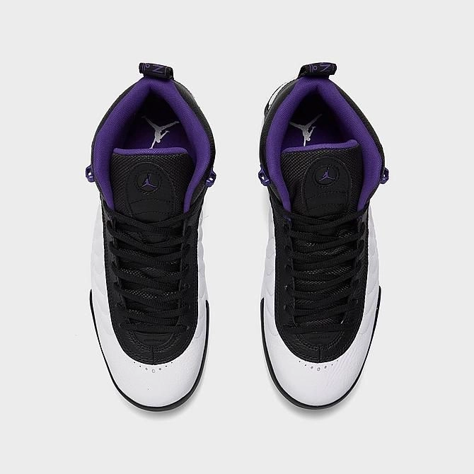 Nike Men's Air Jordan Jumpman Team 1 Shoes - White / Black / Field Purple Breathable surface
