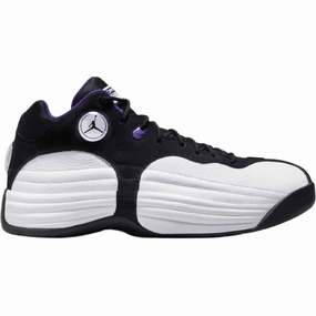Nike Men's Air Jordan Jumpman Team 1 Shoes - White / Black / Field Purple Durable Support