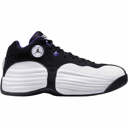 Nike Men's Air Jordan Jumpman Team 1 Shoes - White / Black / Field Purple Durable Support