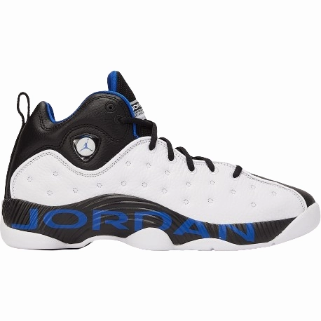 Nike Men's Air Jordan Jumpman Team II Shoes - White / Game Royal / Black Durability Quick Move