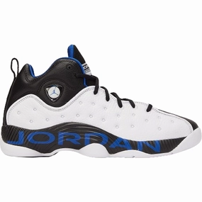 Nike Men's Air Jordan Jumpman Team II Shoes - White / Game Royal / Black Durability Quick Move