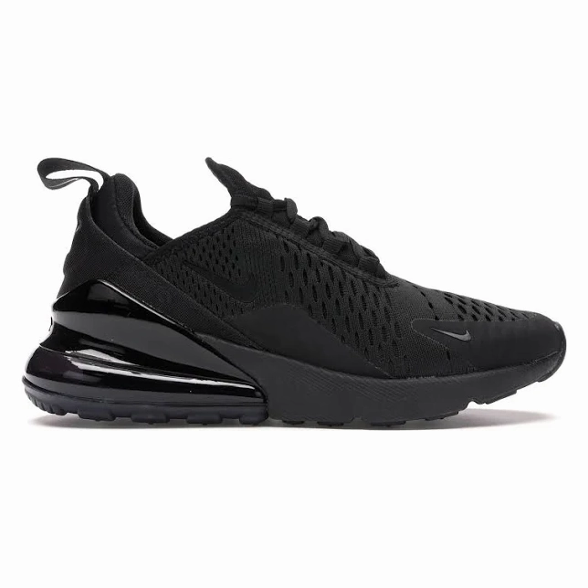 Nike Men's Air Max 270 Shoes - All Black Casual Elegance