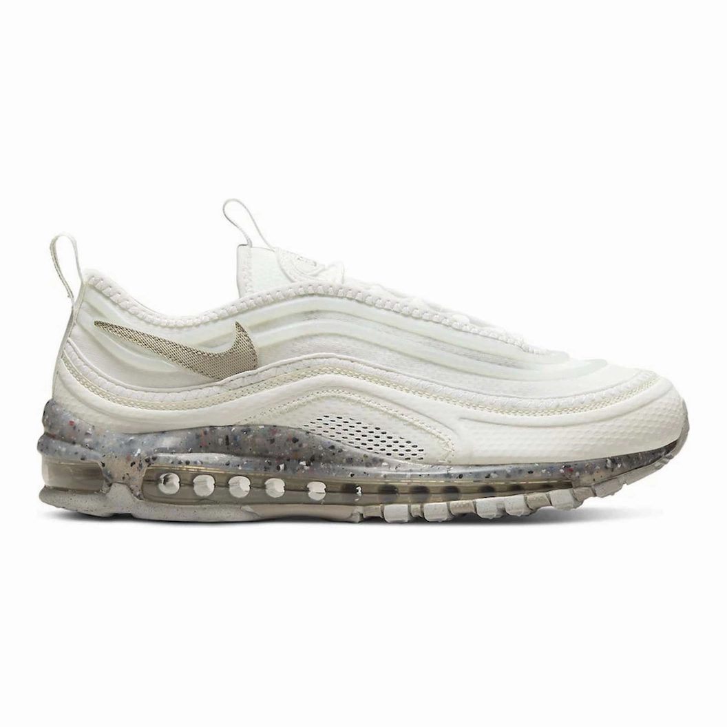 Neutral Colors Comfortable Sides Nike Men's Air Max Terrascape 97 Shoes - Summit White / Light Iron Ore