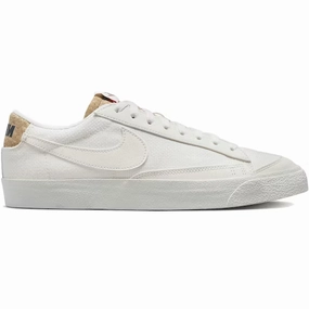 Ultra Breathable Upper Nike Men's Blazer Low '77 Premium Shoes - Phantom / Light Bone / Black