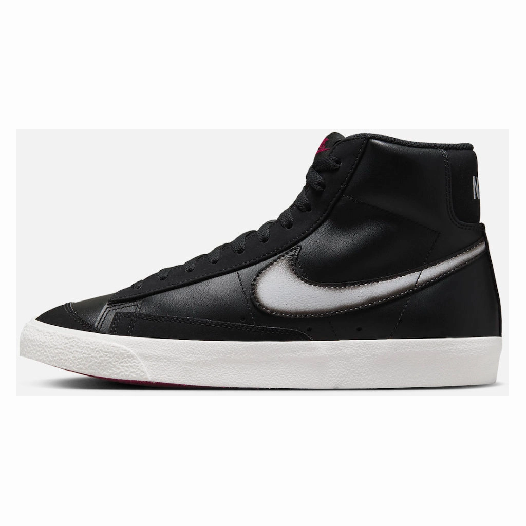 Memory Foam Insole Layer zipper Nike Men's Blazer Mid '77 Vintage Nas Shoes - Black / Summit White / Noble Red