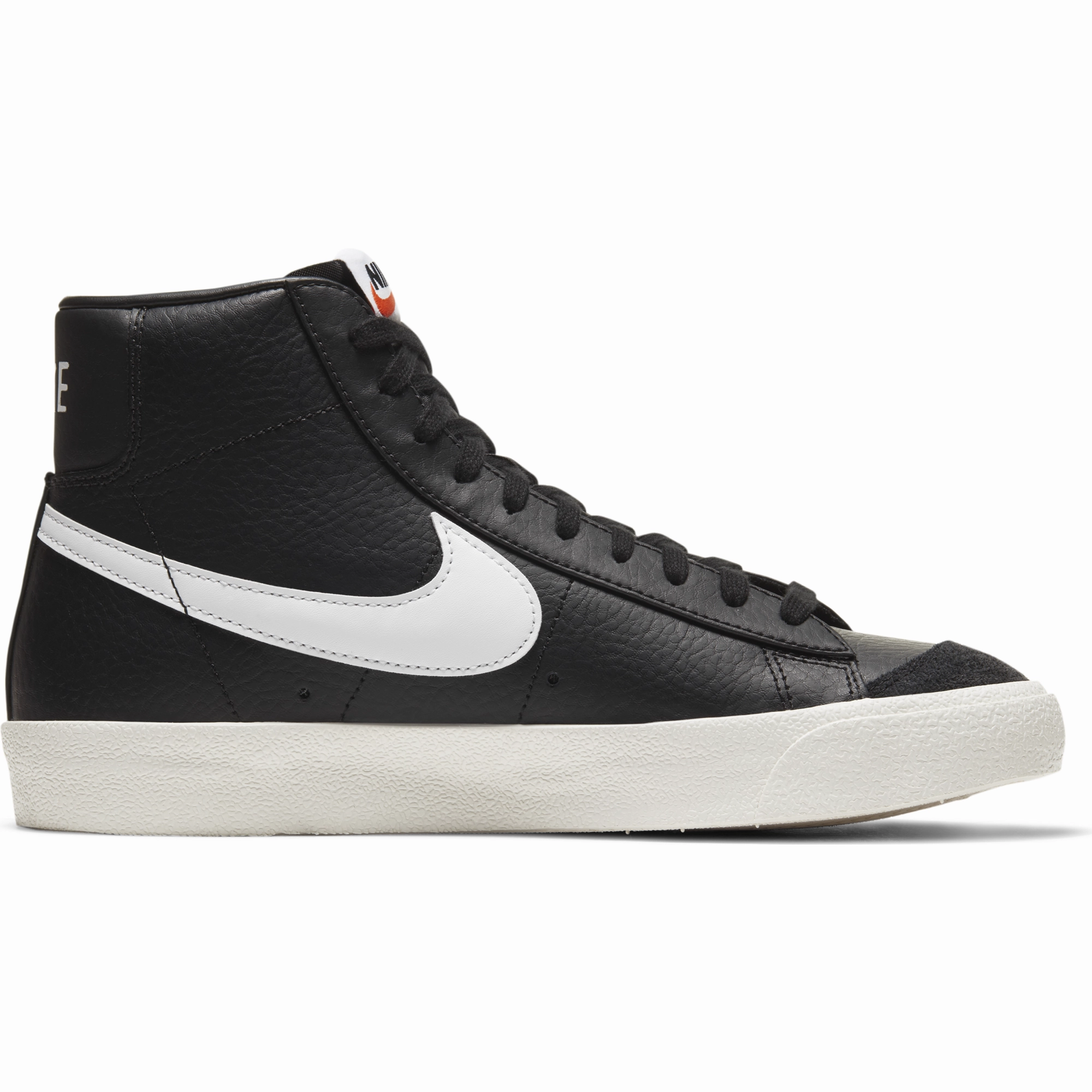 Custom Style Durable Stitching Nike Men's Blazer Mid '77 Vintage Shoes - Black / Sail