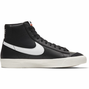 Minimalist Stitch Design Nike Men's Blazer Mid '77 Vintage Shoes - Black / Sail
