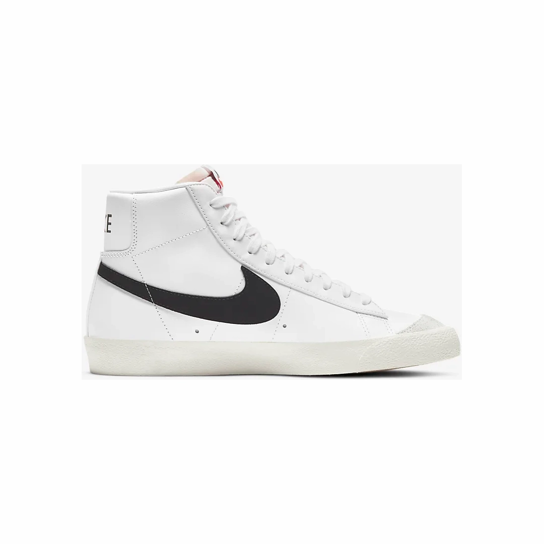 Nike Men's Blazer Mid '77 Vintage Shoes - White / Black Non Slip Tread All Rounder
