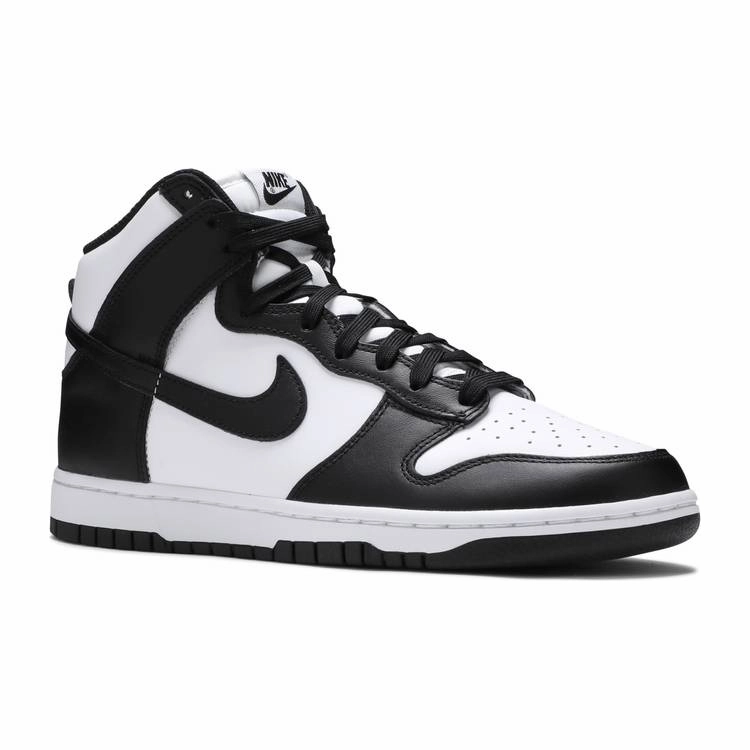 ZipUpClosure Nike Men's Dunk High Retro Shoes - White / Black