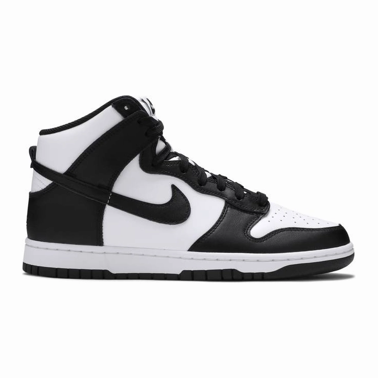 Flexible sole construction Nike Men's Dunk High Retro Shoes - White / Black