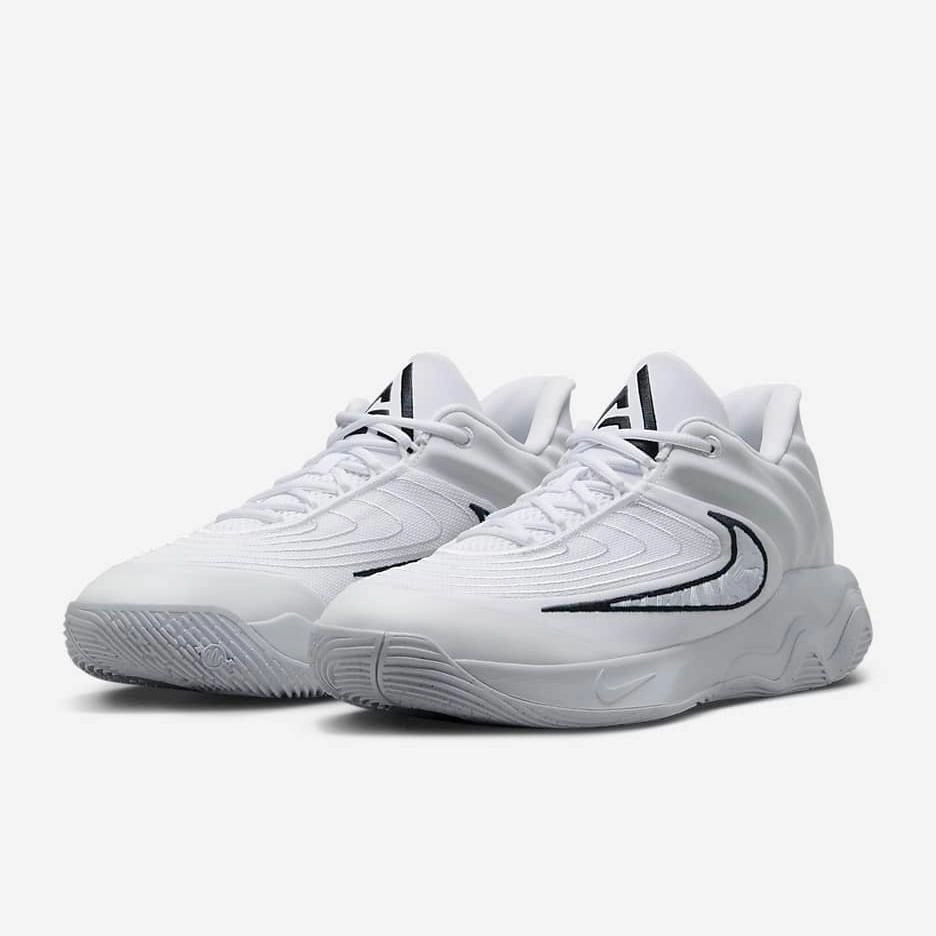Nike Men's Giannis Immortality 4 Shoes - White / Pure Platinum / Black Orthopedic friendly Midfoot Lock System