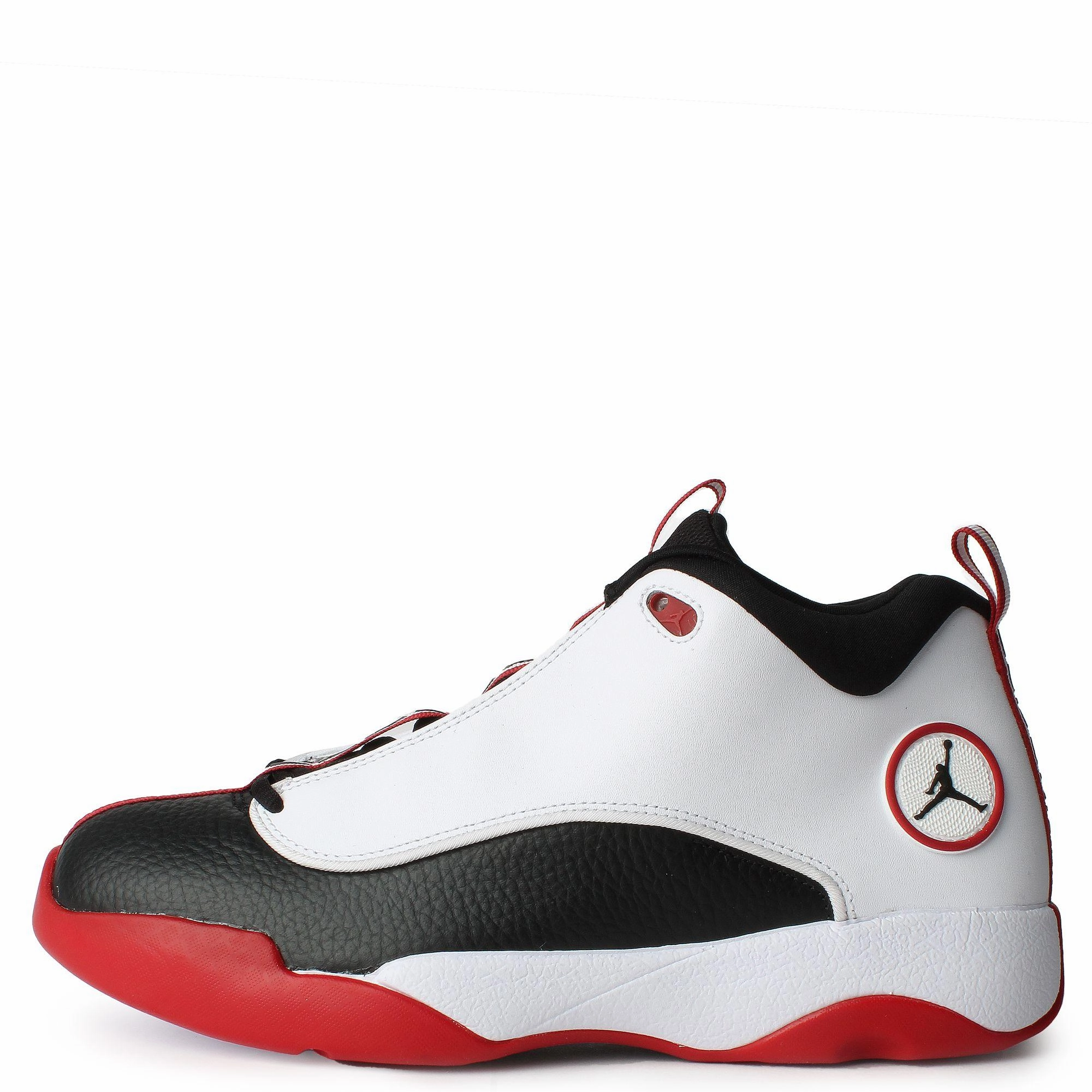 Nike Men's Jordan Jumpman Pro Quick Shoes - White / Red / Black Effortless Glide Hyperlock Heel