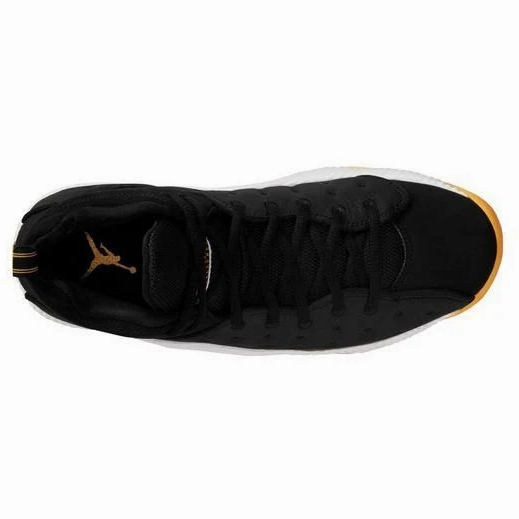 Nike Men's Jordan Jumpman Team II Black Taxi Shoes - Black / Yellow Road Running running sneakers