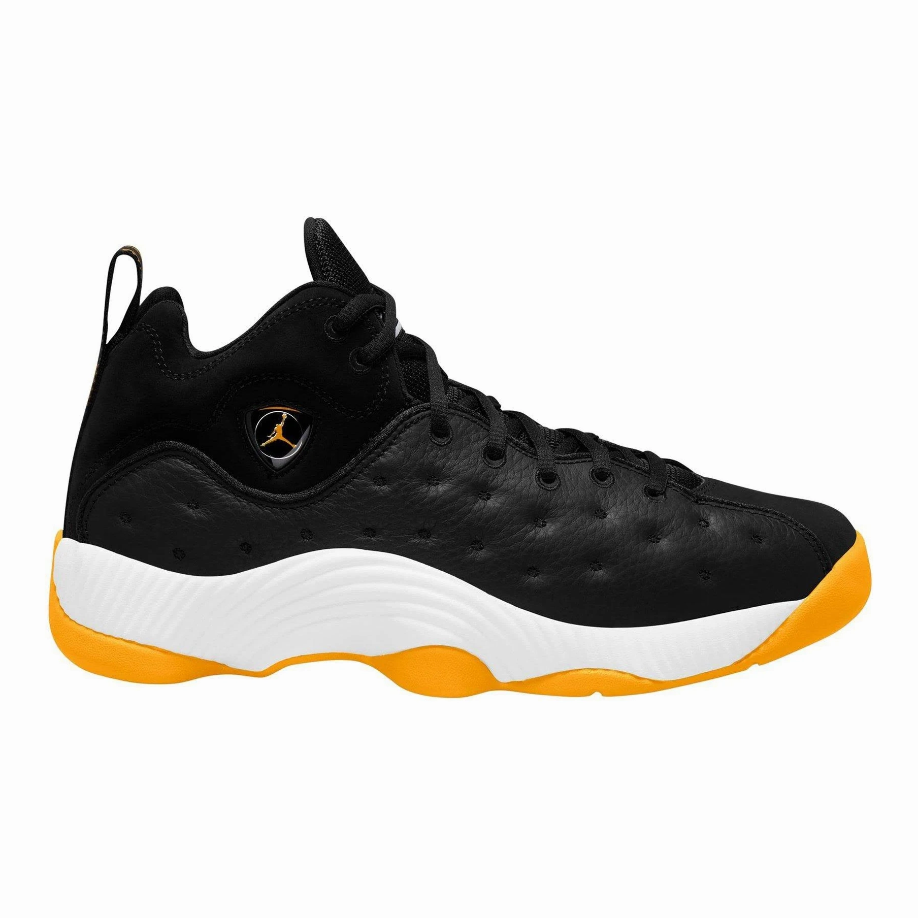 Trail Fit Nike Men's Jordan Jumpman Team II Black Taxi Shoes - Black / Yellow