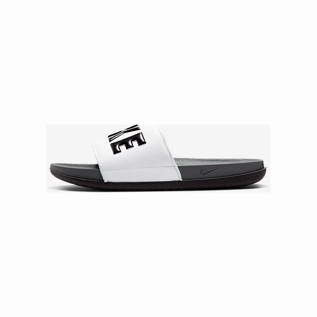Zero drop Nike Men's Offcourt Slides - Dark Grey / White / Black