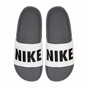 Nike Men's Offcourt Slides - Dark Grey / White / Black TPROutsole Freedom Walk
