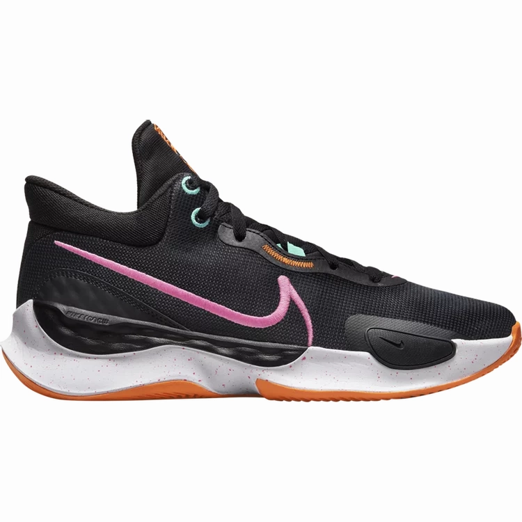 Fitness Lovers Nike Men's Renew Elevate 3 Shoes - Black /Anthracite / Brilliant Orange / Pink Spell
