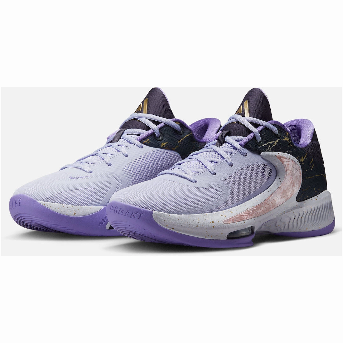 Ultra Flex Trendy Performance Nike Men's Zoom Freak 4 Shoes - Oxygen Space / Space Purple / Gridiron