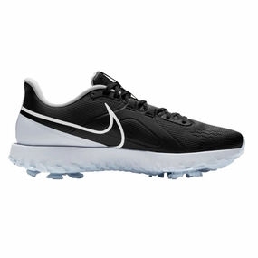 Nike React Infinity Pro Golf Shoes Black/White/Metallic Platinum- FW20 Men Comfort collar Durable Material