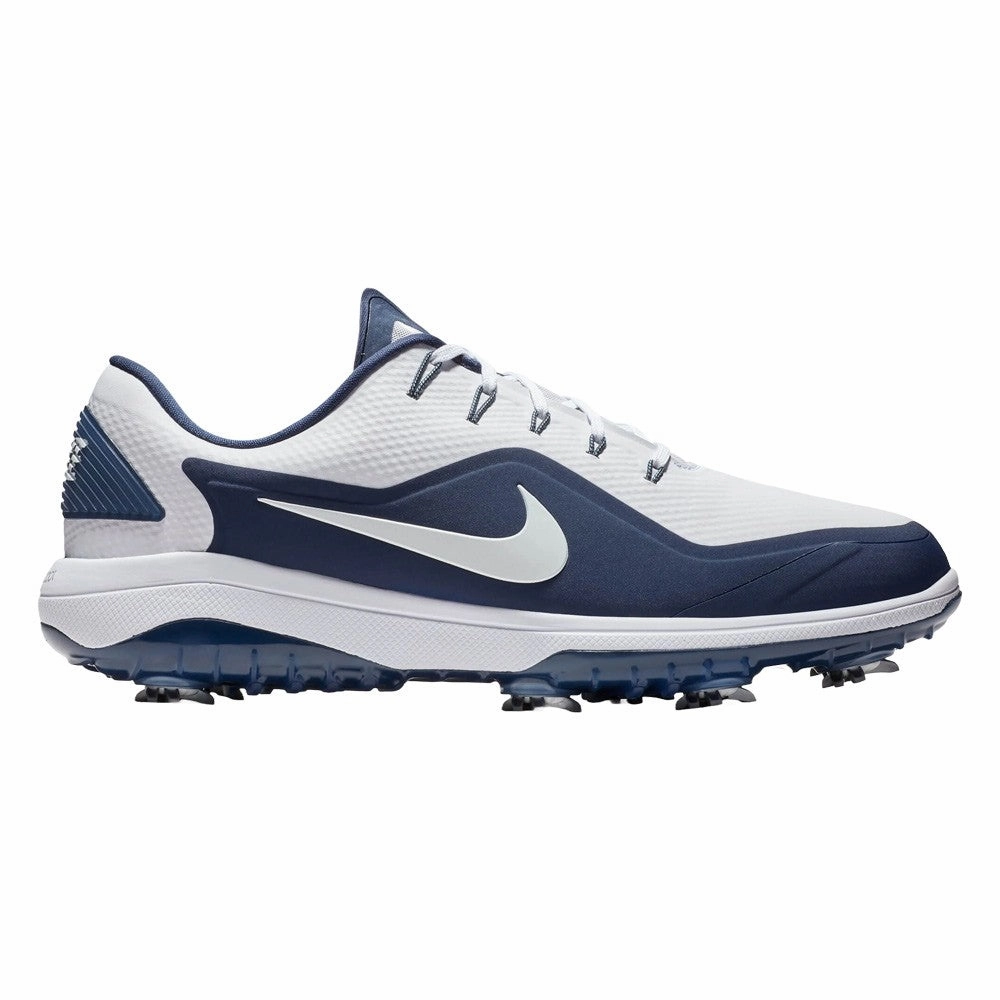 Nike React Vapor 2 Golf Shoes White/Metallic White/Midnight Navy - 19 Men Seamless Technology