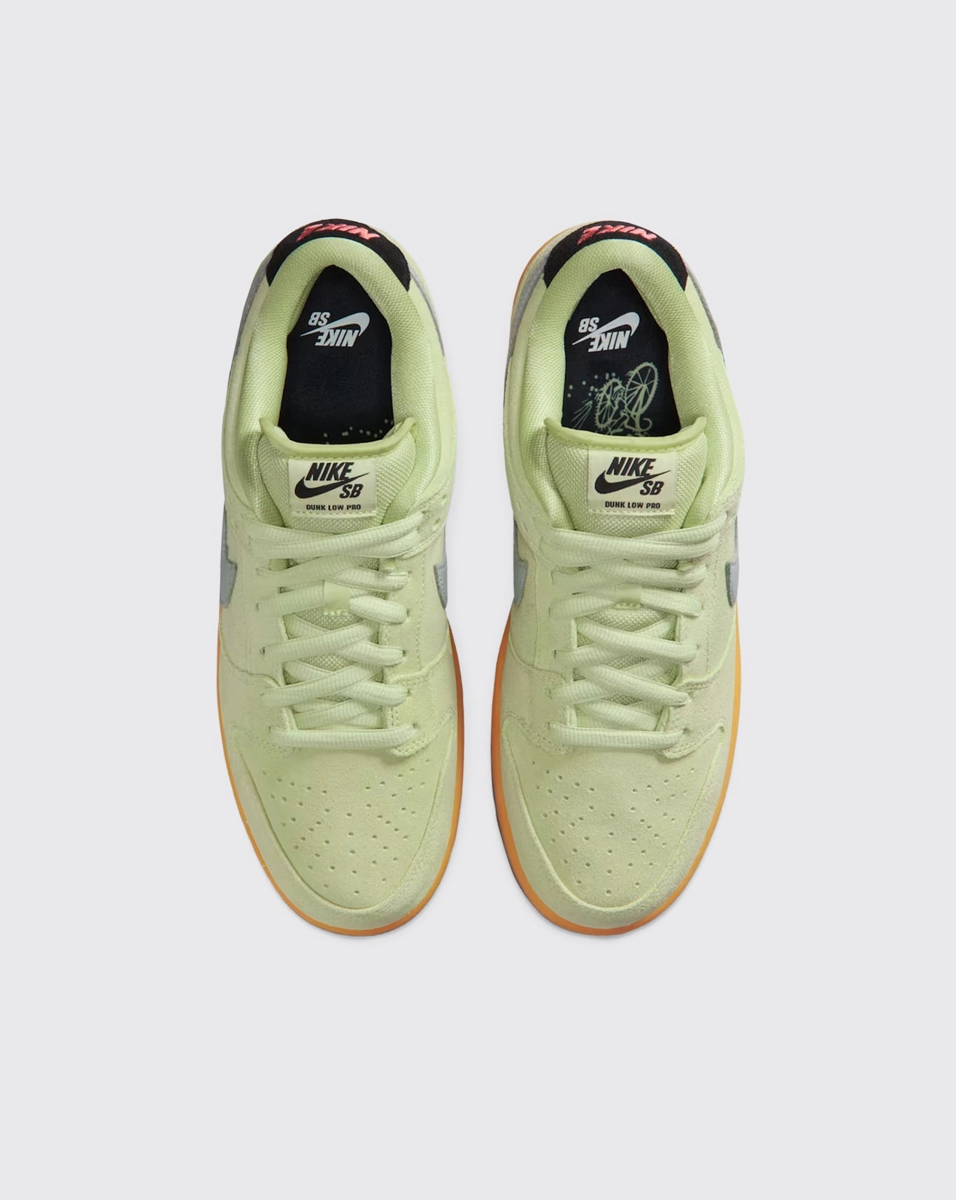 Nike SB Dunk Low Pro Verdugo Mountain Shoe - Liquid Lime Dynamic look Anatomical Footbed Shape