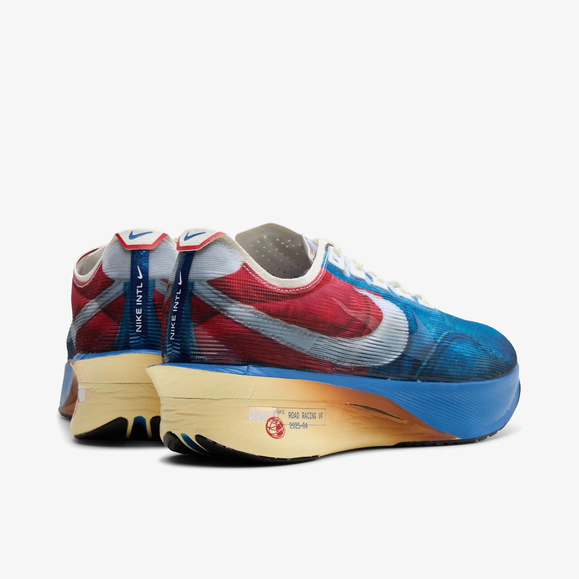 Nike Vaporfly Next% 4 PRM Multi-Colour / Mountain Blue - Fire Red race - day shoe preparedness Tear Resistant Knit
