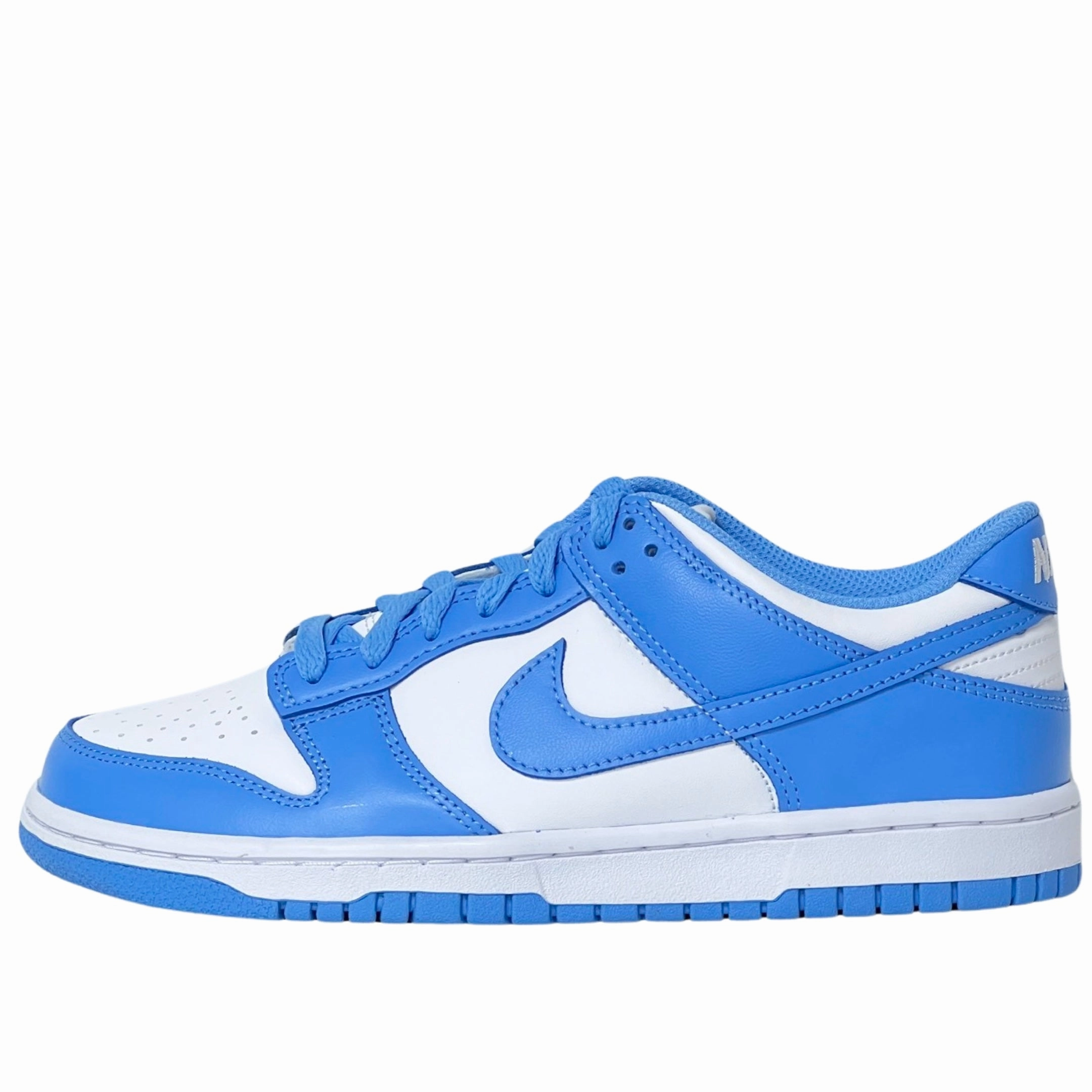 Nike Dunk Low University Blue UNC GS Elastic Style Blend