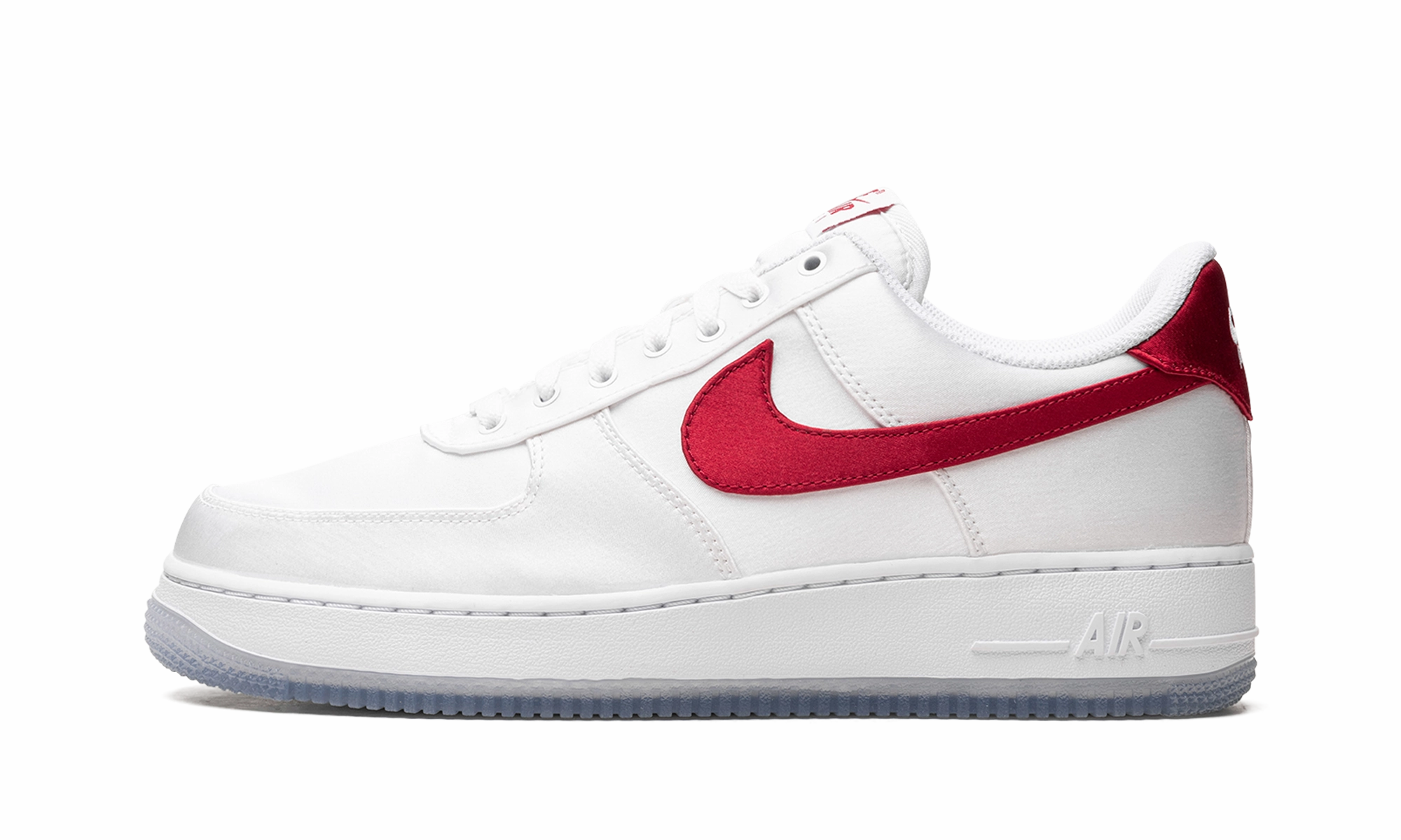 AIR FORCE 1 LO '07 WMNS "Satin White Varsity Red" Shock Absorption Core ComfortInsoles