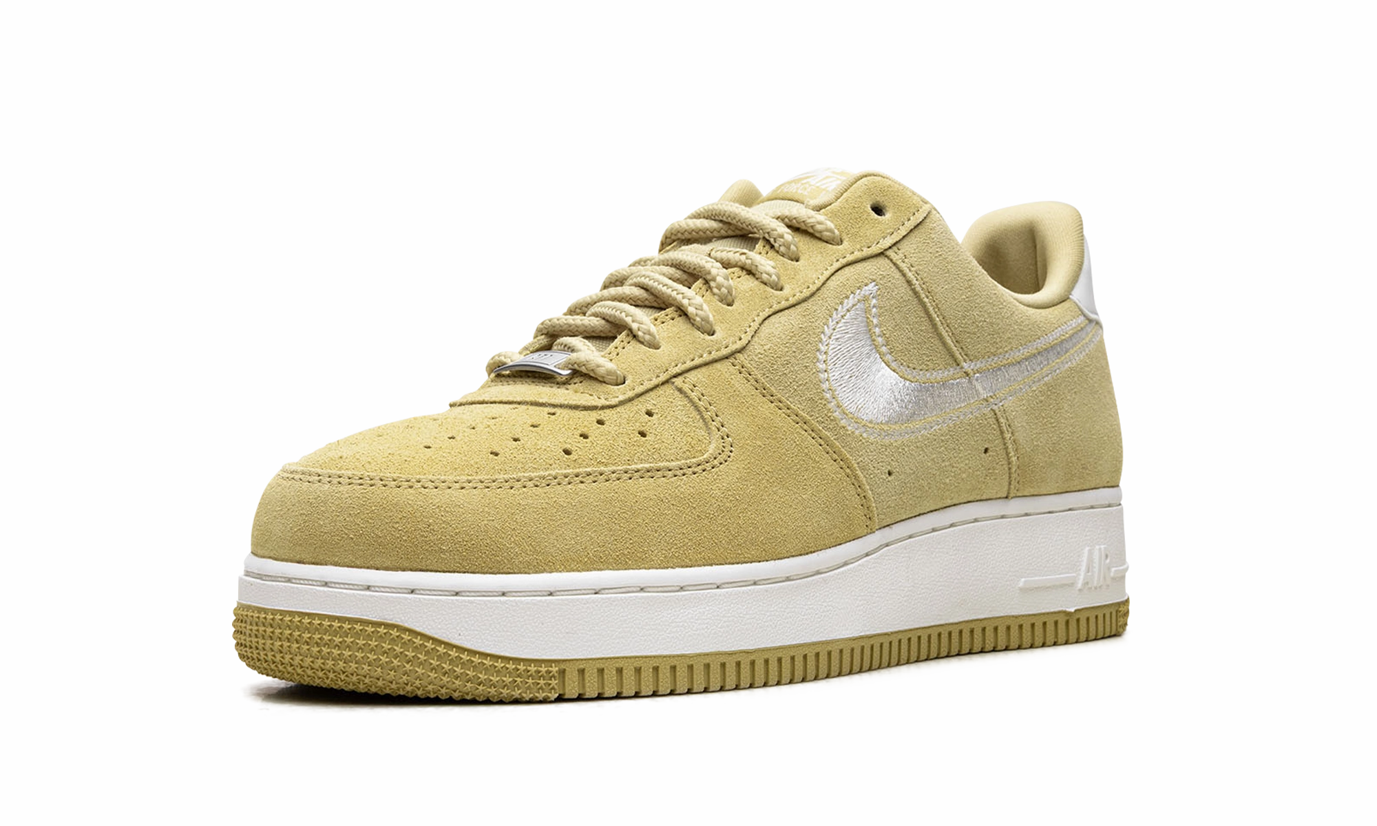 Machine Washable Fabric Air Force 1 Low '07 LV8 "Buff Gold Sail Embroidered Swoosh"