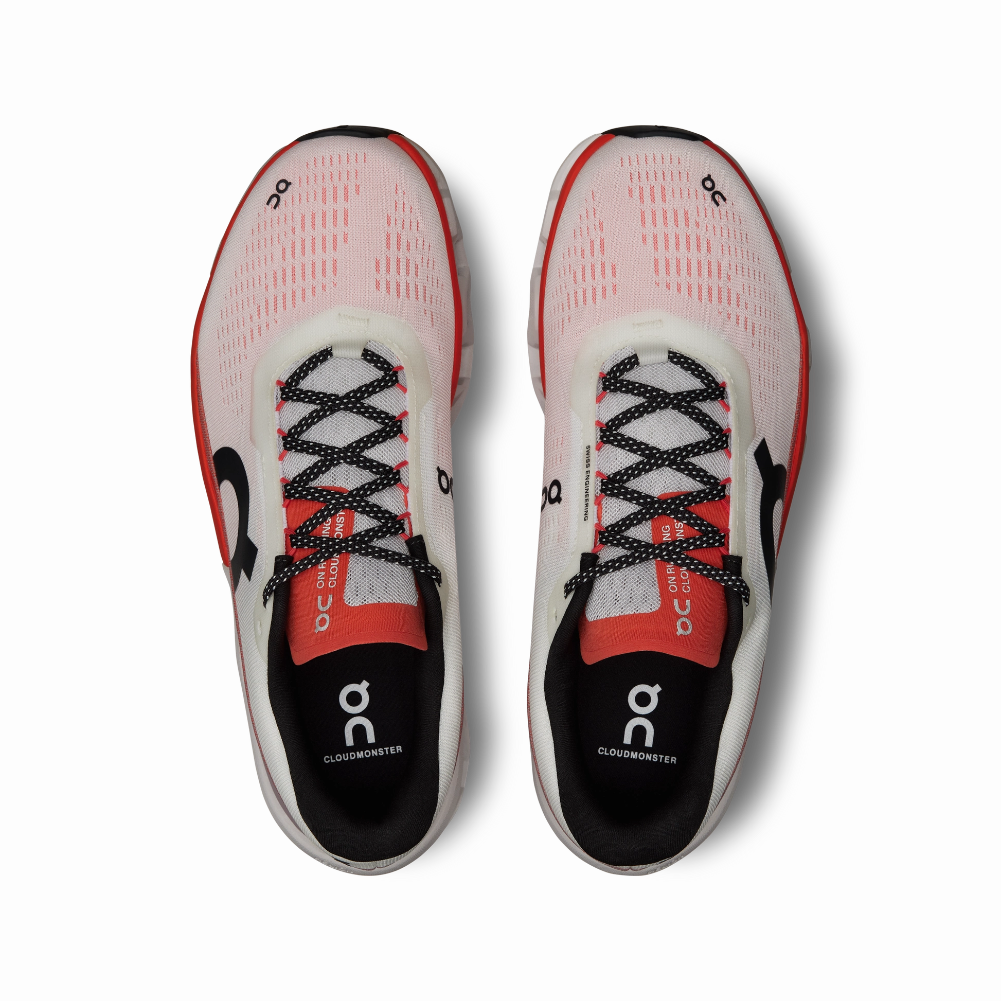 SuedeUpper On Running Men's Cloudmonster 2 Shoes - Undyed / Flame