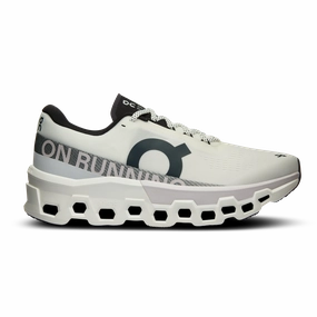 On Running Men's Cloudmonster 2 Shoes - Undyed / Frost Odor Resistant Insole Lightweight Frame Structure