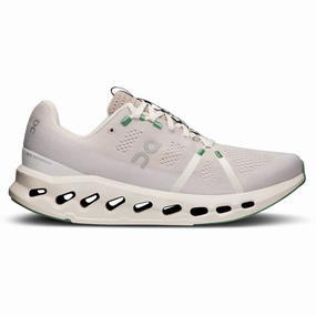 High Traction Outsole Comfort Linings On Running Men's Cloudsurfer Shoes - Pearl / Ivory