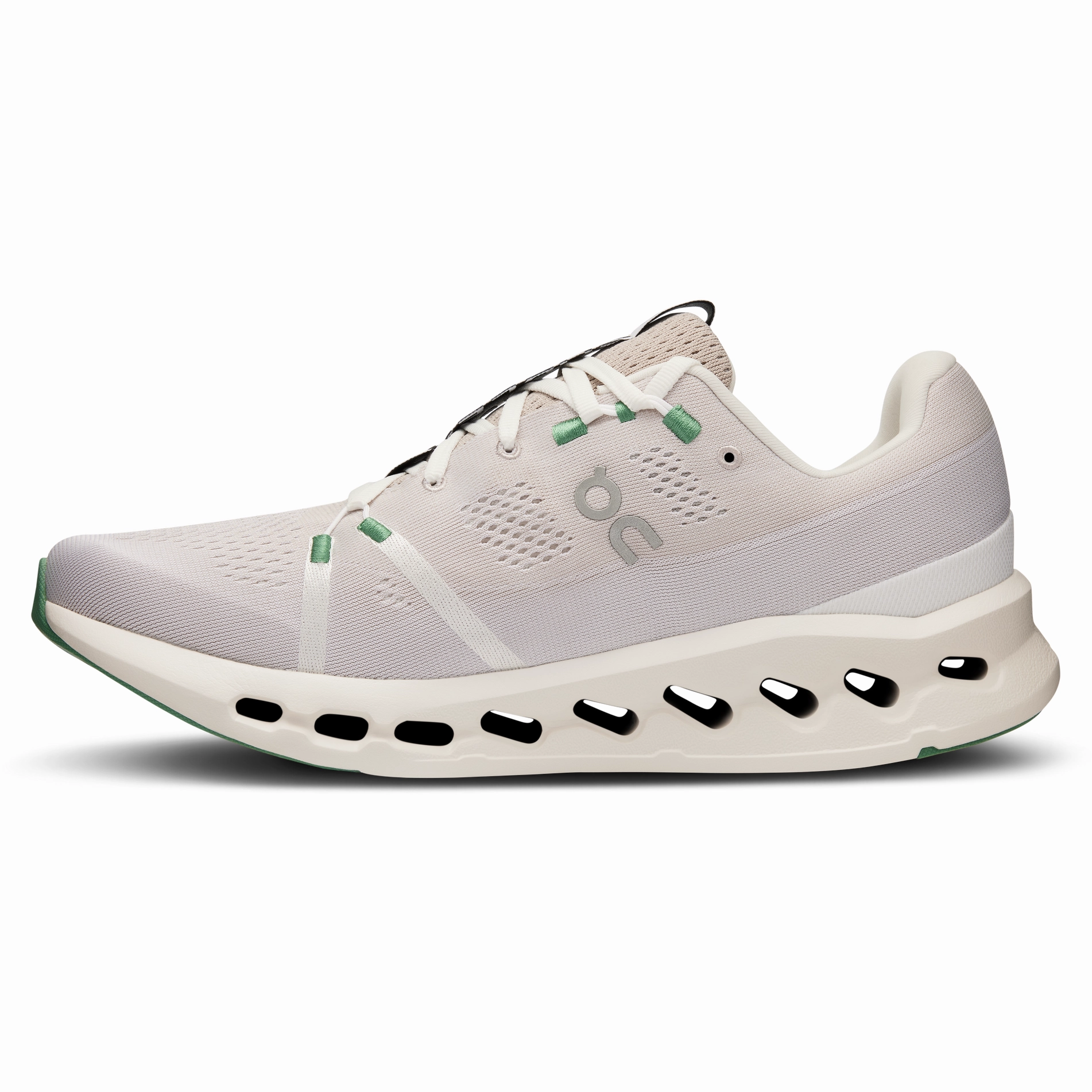 On Running Men's Cloudsurfer Shoes - Pearl / Ivory CanvasUpper Flex groove
