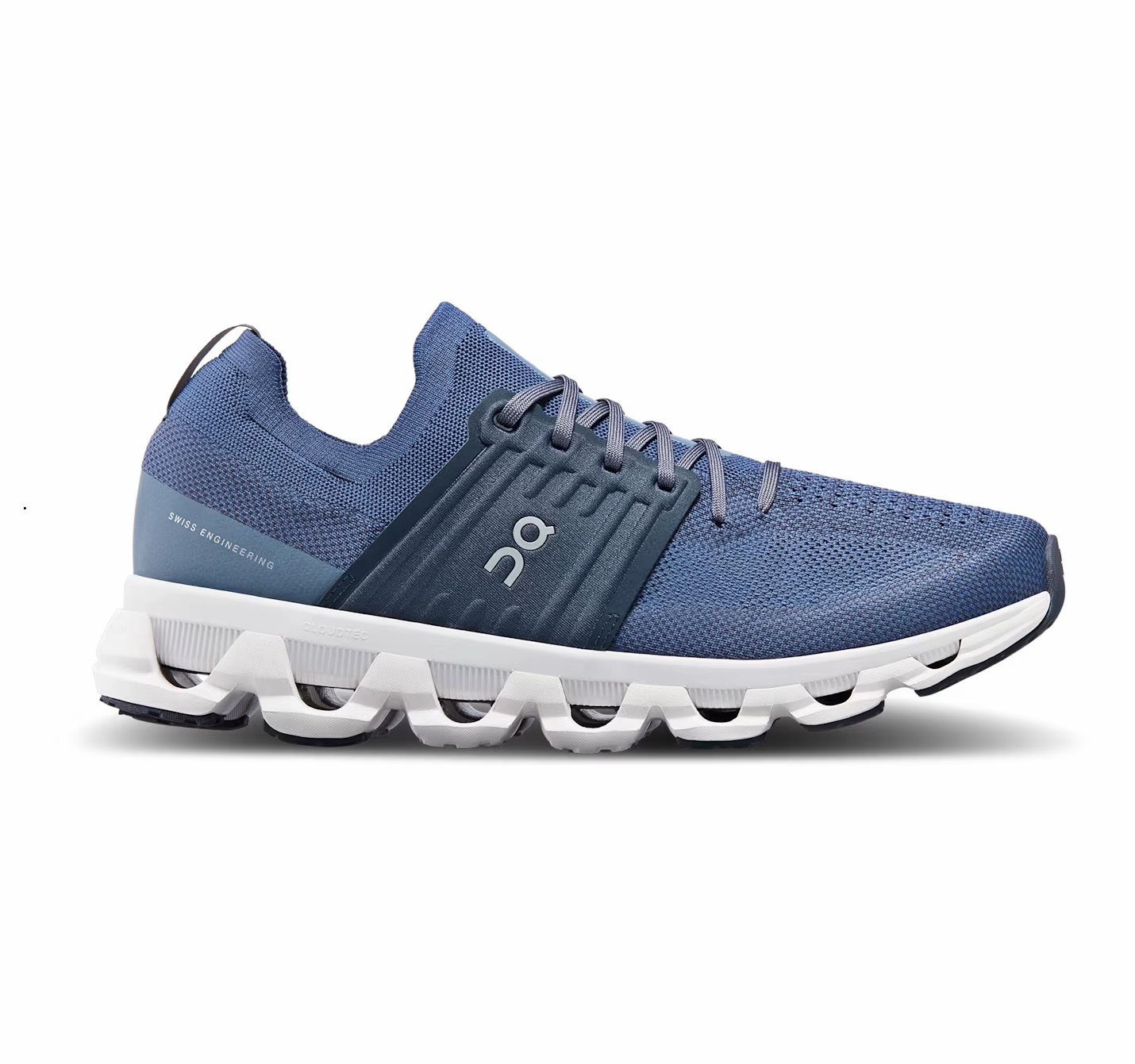 On Running Men's Cloudswift 3 Shoes - Denim / Midnight Breathable Inserts Thermoregulating Insoles