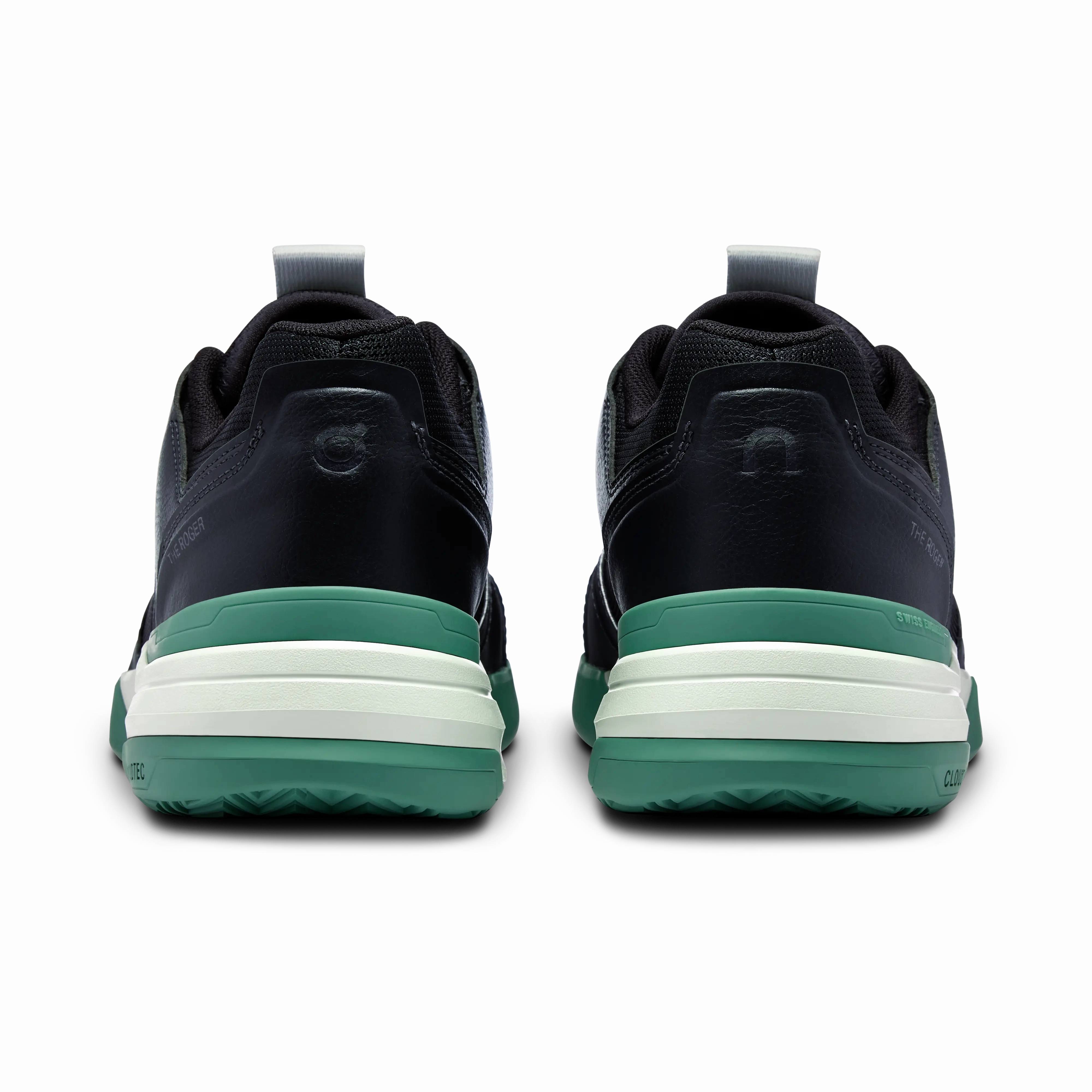 On Running Men's The Roger Clubhouse Pro Shoes - Black / Green Impact Resistant Toe Cap
