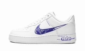 Odor Control Fabric Slim Profile Air Force 1 Low "Scribble - Royal Blue"