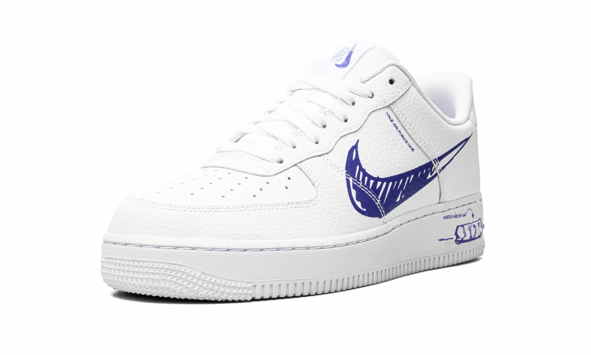 Air Force 1 Low "Scribble - Royal Blue" Cloudy Hike