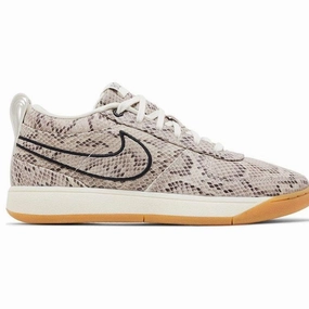 Nike Men's Book 1 Python Shoes - Cream / Gum Light Brown / Black Non Restrictive Collar Padding Travel Step