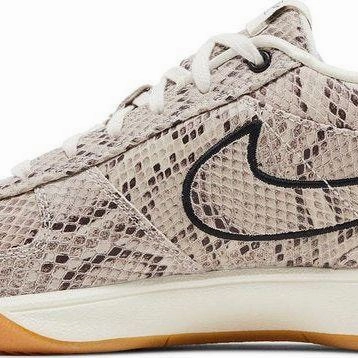 SyntheticLeather Nike Men's Book 1 Python Shoes - Cream / Gum Light Brown / Black