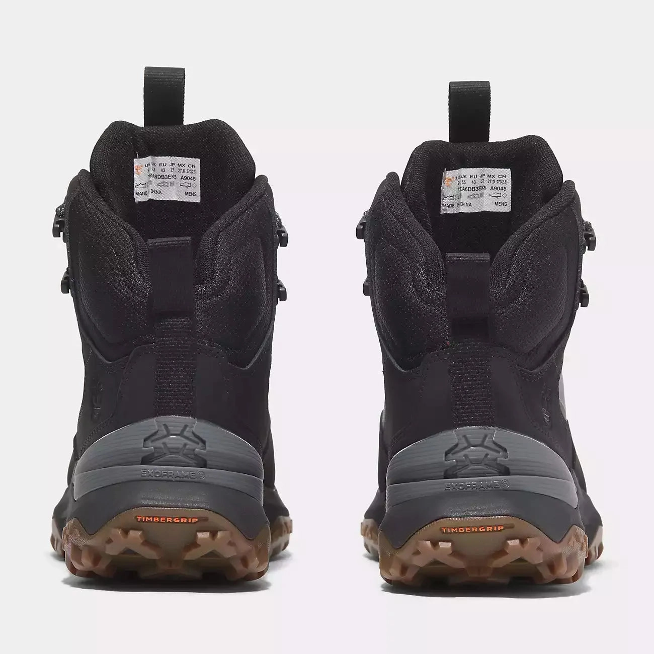 Timberland Men's Motion Access Mid Waterproof Hiking Boot Shoes - Black Cush Pad