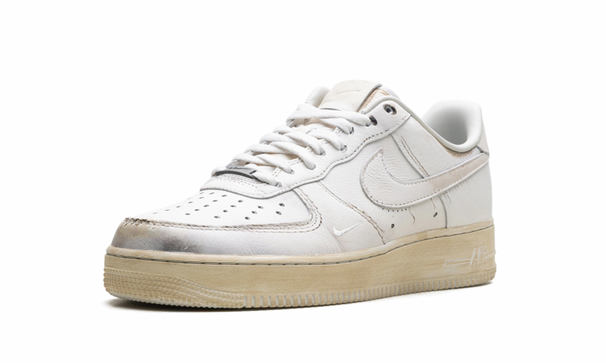Air Force 1 Low ".SWOOSH - Dirty Triple White" Neutral Base Anti Sweat