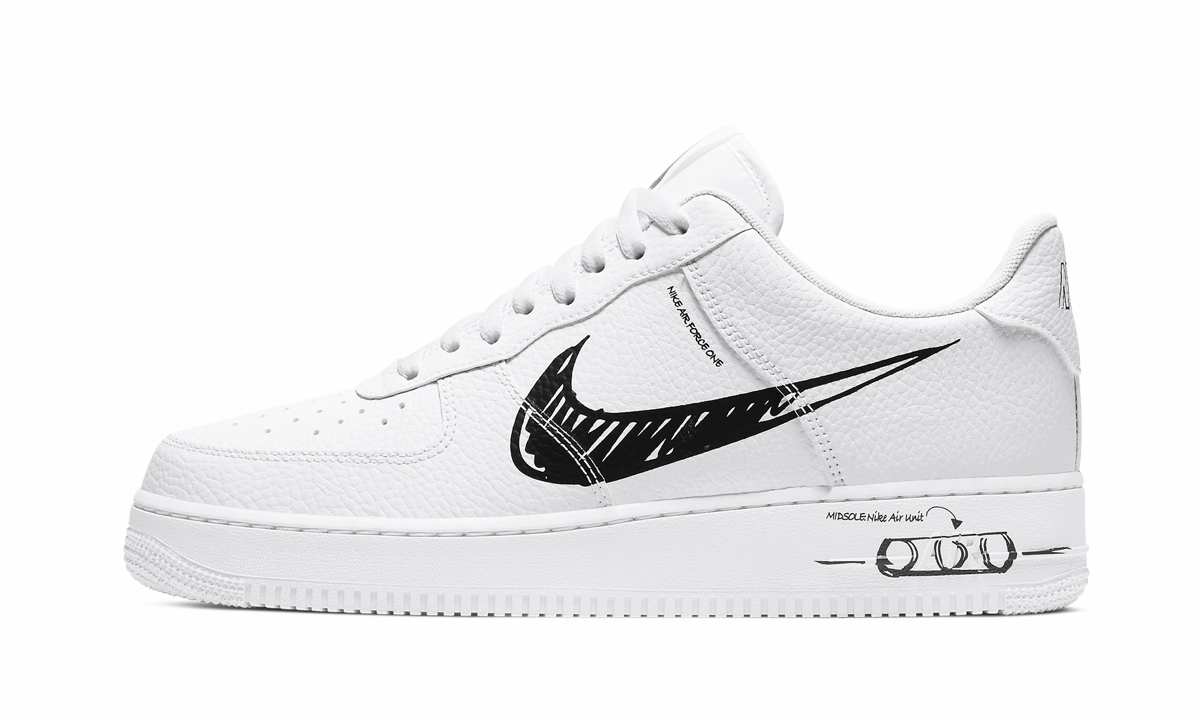 Air Force 1 Low "Sketch Pack - Black" Grab And Go