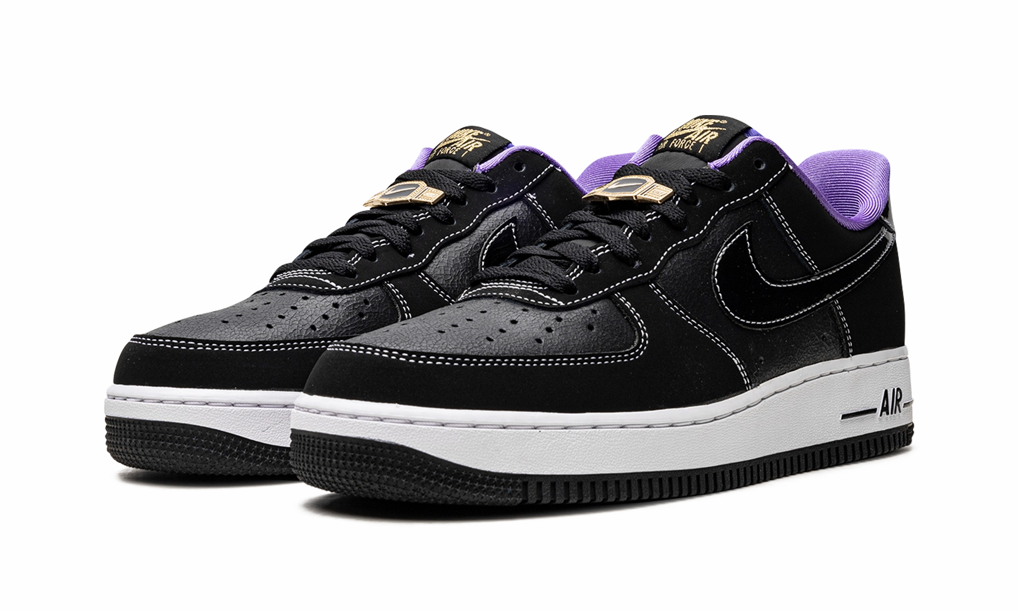 Air Force 1 Low '07 LV8 "World Champ Black Purple" Chic Comfort