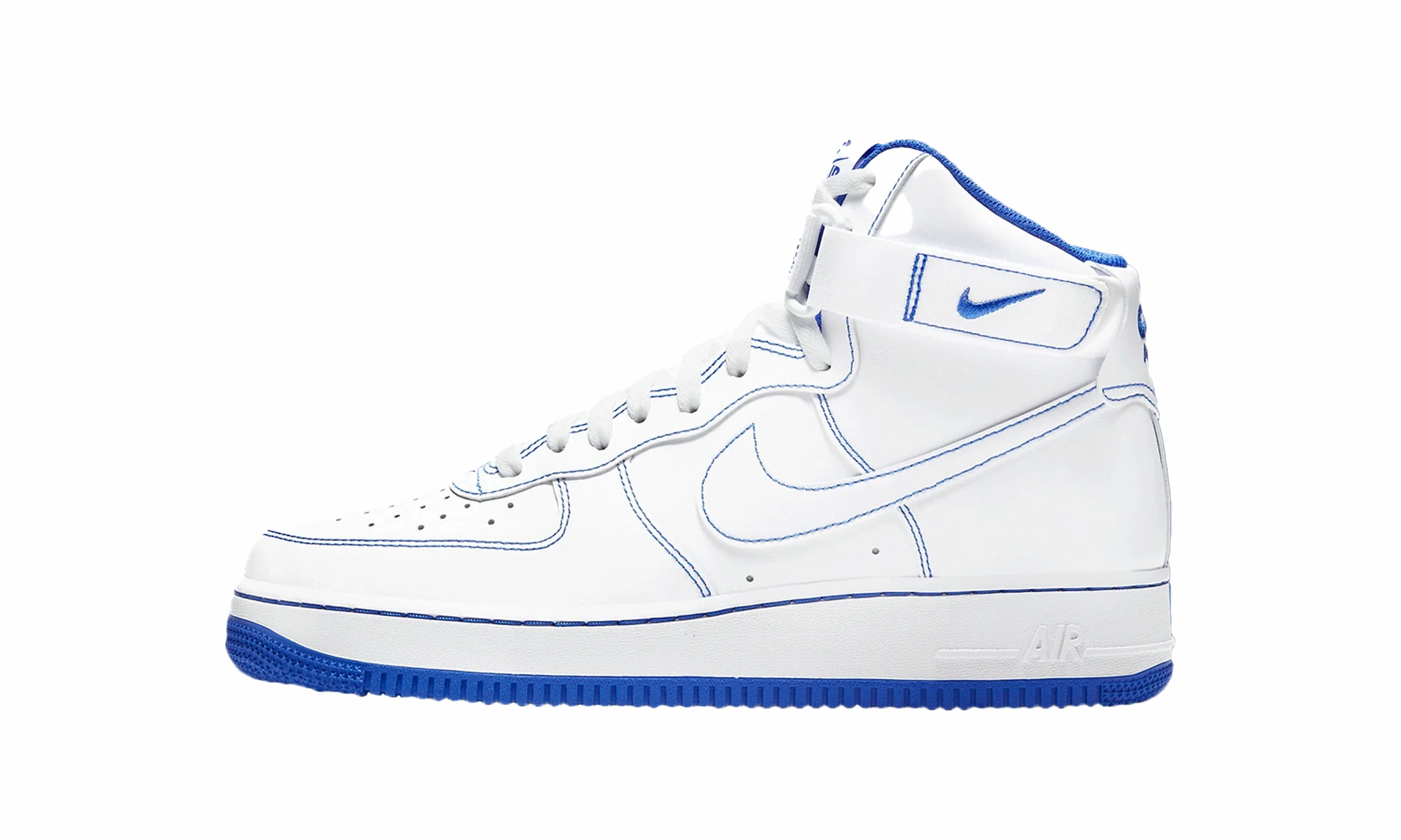 Air Force 1 High Stitch "White / Royal Blue" Soft Pace Open Space