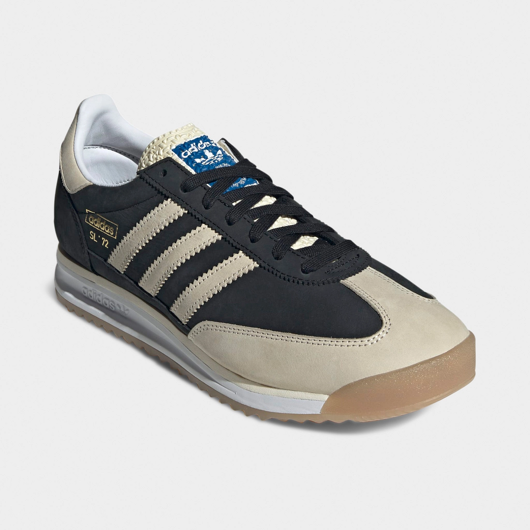 adidas SL 72 RS Black / White - Gum Thermal Bonded Seams