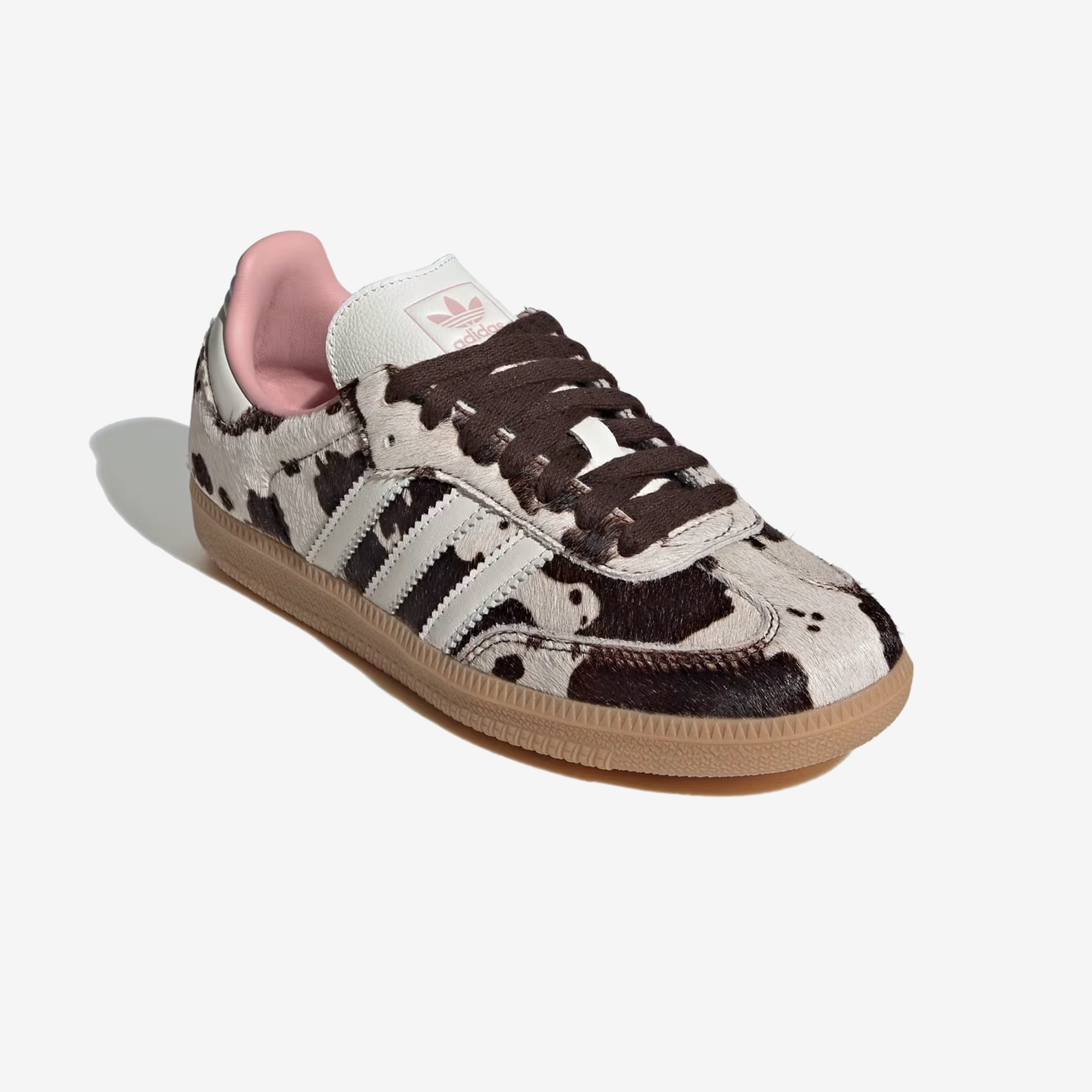 Bold Design Casual Fit ADIDAS ORIGINALS | SAMBA OG { DARK BROWN/OFF WHITE/GUM