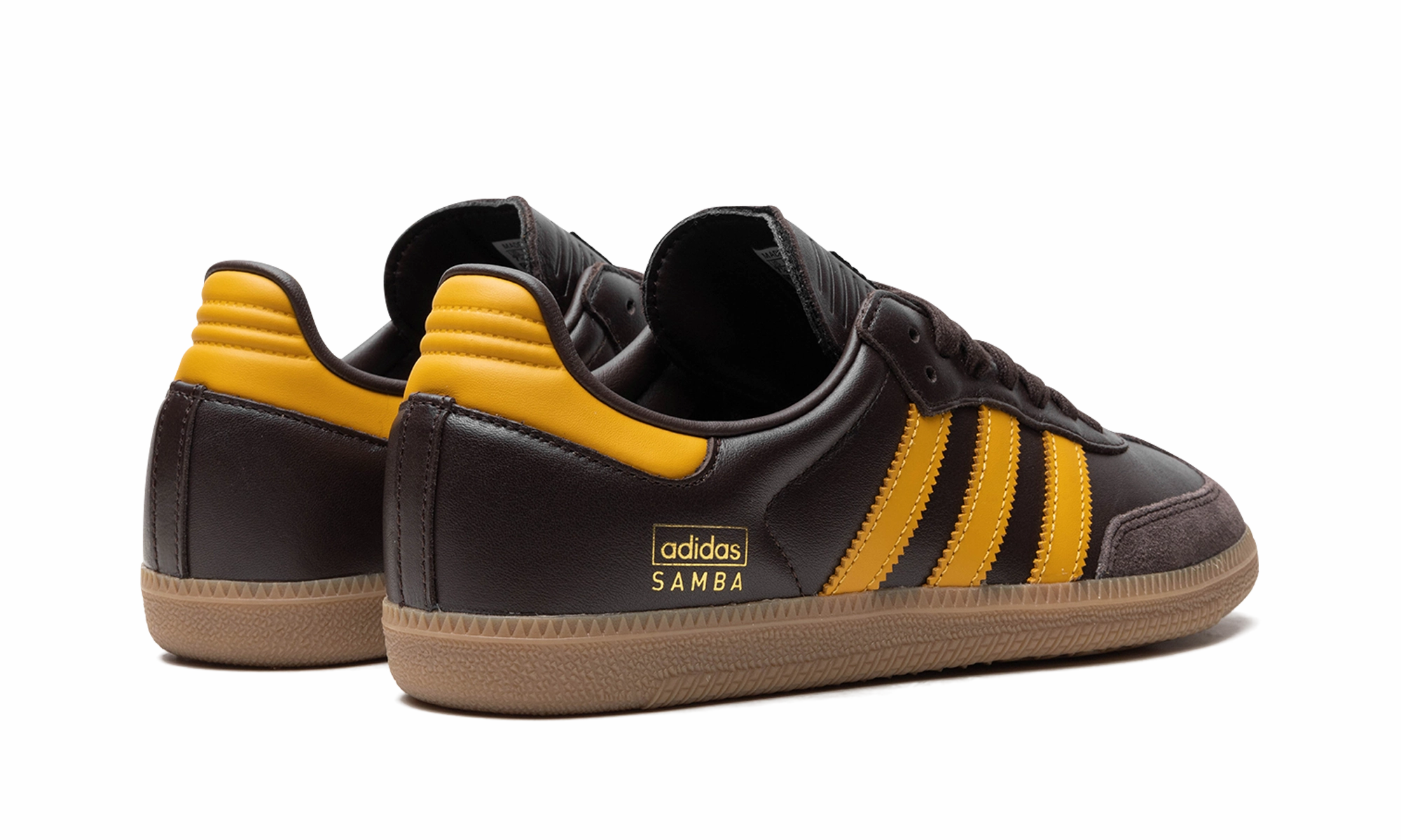 Samba OG "Dark Brown Preloved Yellow" Everyday Comfort Flat Grip